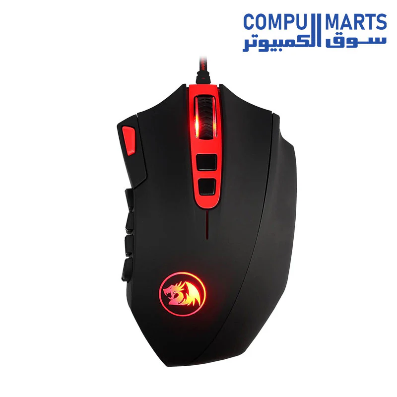 Redragon M901 Perdition 24000DPI MMO Mouse LED RGB Wired Gaming Mouse - Image 2