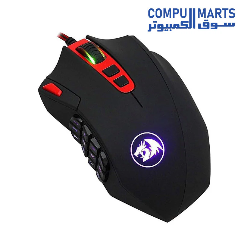 Redragon M901 Perdition 24000DPI MMO Mouse LED RGB Wired Gaming Mouse - Image 8