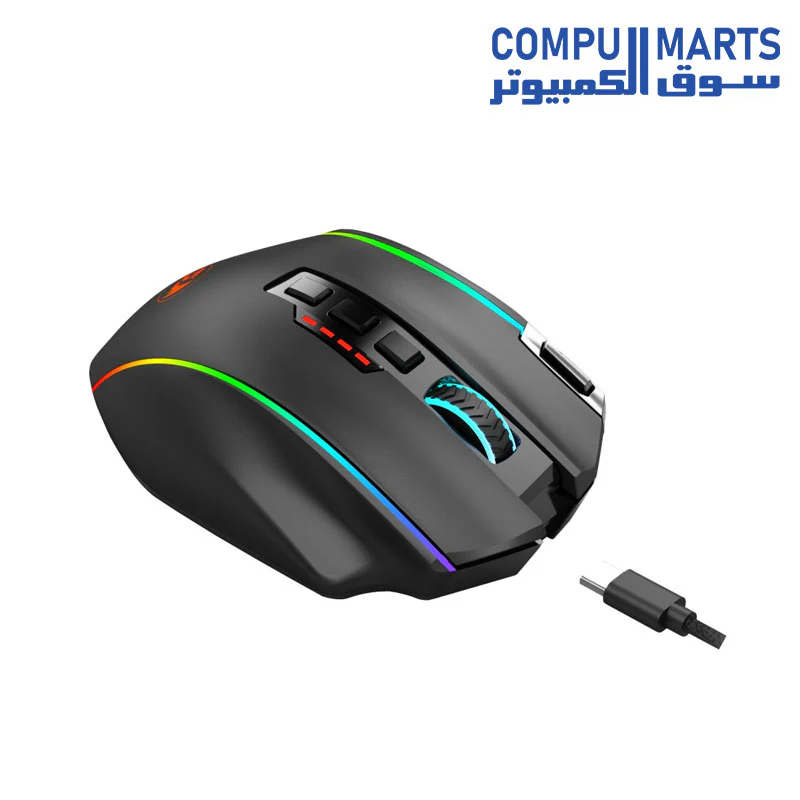 Redragon M901P-KS PERITION PRO Wireless Gaming Mouse – 16,000 DPI (Black) - Image 4