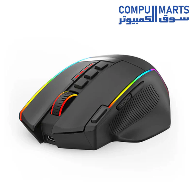 Redragon M915 SWAIN RGB 2.4G/USB-C Rechargeable Gaming Mouse – 16,000 DPI (Black) - Image 4
