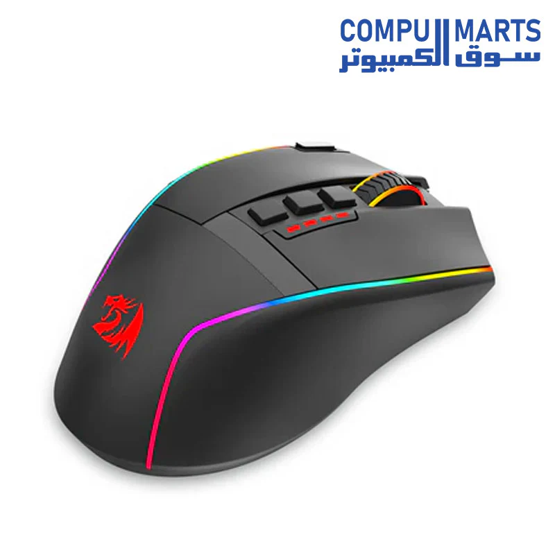 Redragon M915 SWAIN RGB 2.4G/USB-C Rechargeable Gaming Mouse – 16,000 DPI (Black) - Image 6