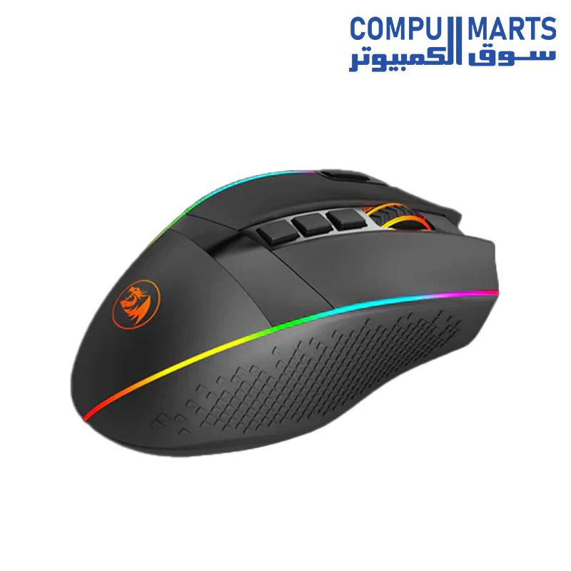 Redragon M991 Wireless Gaming Mouse, 19000 DPI Wired-Wireless Gamer Mouse w-Rapid Fire Key, 9 Macro Buttons, 45-Hour Durable Power Capacity and RGB Backlight for PC-Mac-Laptop - Image 2