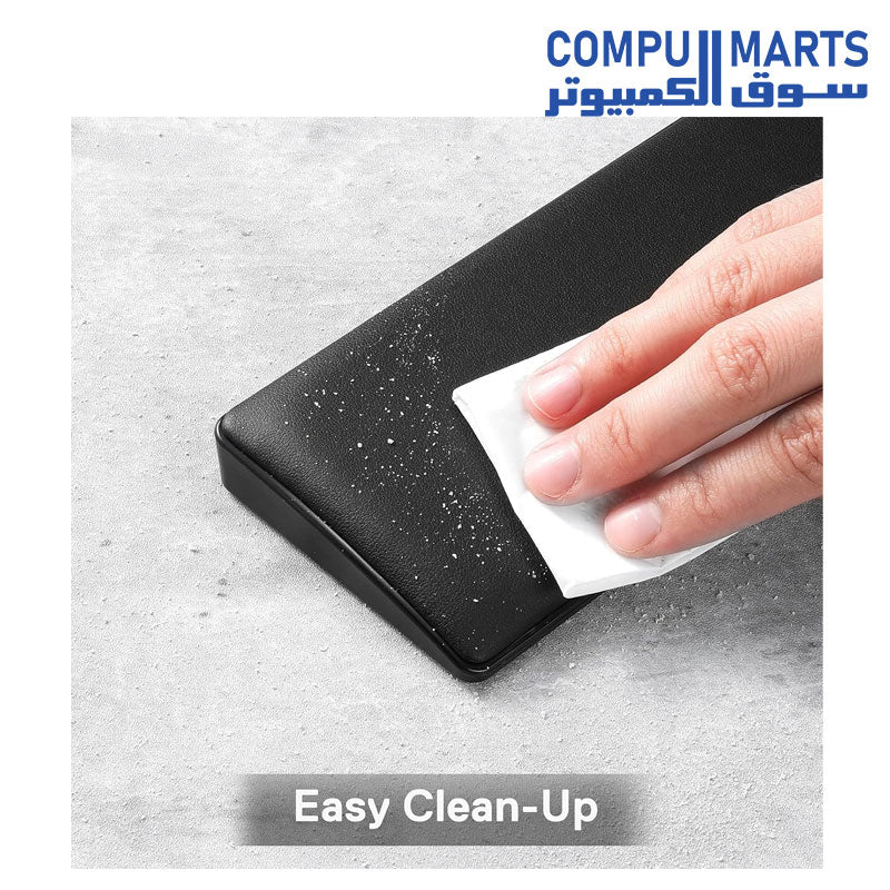 Redragon P037 Meteor L Computer Keyboard Wrist Rest Pad, Ergonomic Soft Memory Foam Wrist Support w/Anti-Slip Rubber Base, 100% 104 Keys Standard Size 17.12 x 2.87 in, 0.78 inch (20mm) Height, Black - Image 4