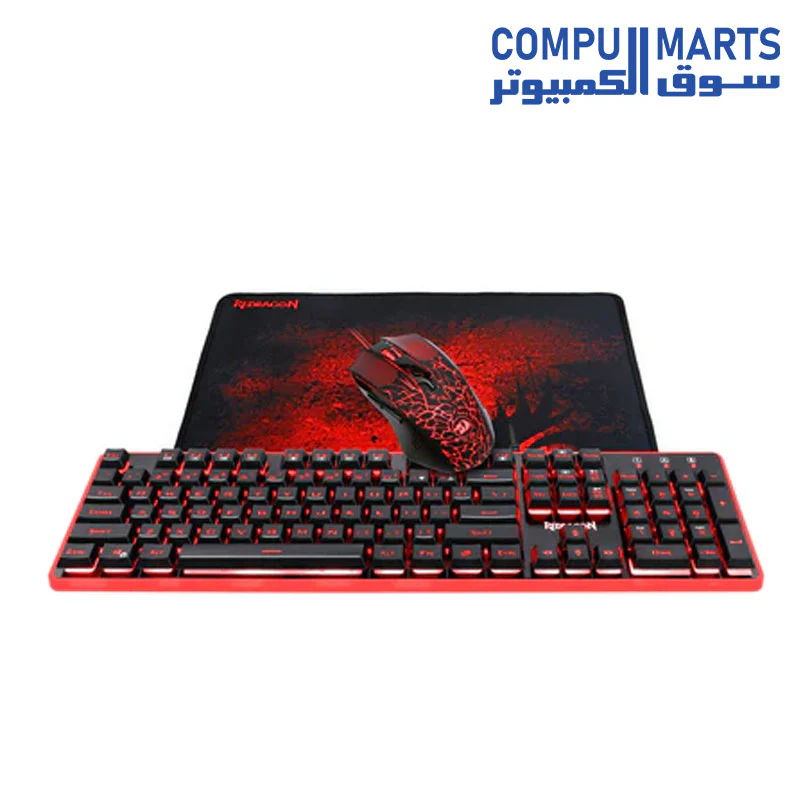 Redragon S107 Gaming Keyboard, Mouse, Mouse pad - Image 2