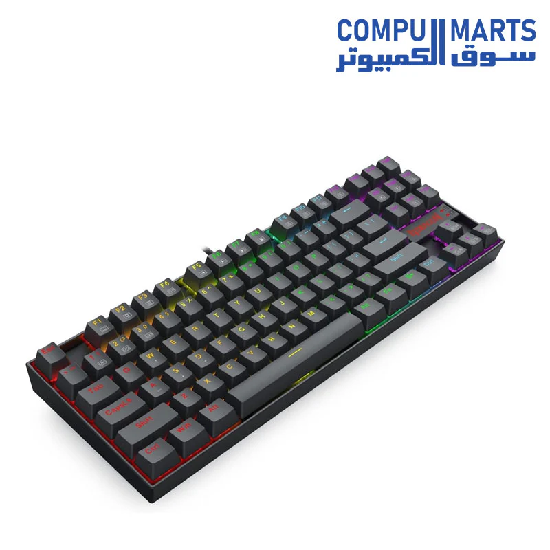 REDRAGON Wired RGB Gaming Keyboard K552 elite , Swappable Compact Mechanical Keyboard Dedicated Arrow Keys, for PC and laptop use in home and office - Red Switch - Image 2