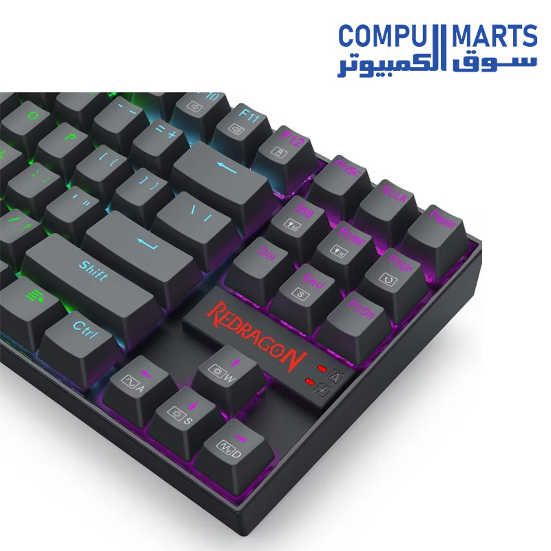 REDRAGON Wired RGB Gaming Keyboard K552 elite , Swappable Compact Mechanical Keyboard Dedicated Arrow Keys, for PC and laptop use in home and office - Red Switch - Image 3