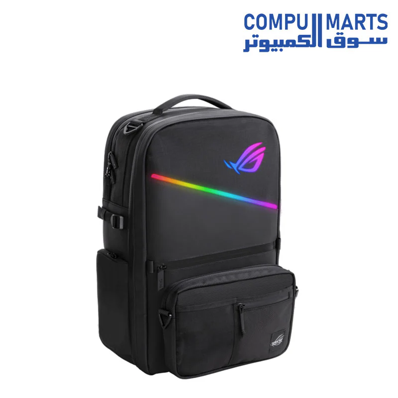 ROG Ranger BP3703 RGB Modular Gaming Backpack Featuring Charge-Cable Pass-through, Anti-Theft Zip and Water Repellent Exterior Fit Up to 17 Inch Laptop Suitable for Travel - Image 2