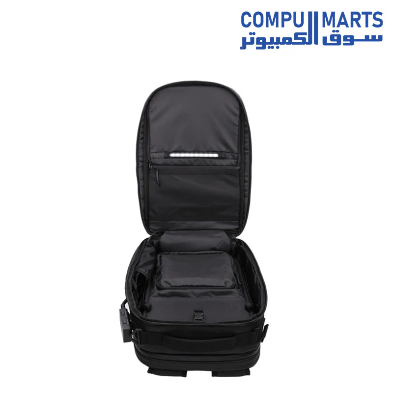 ROG Ranger BP3703 RGB Modular Gaming Backpack Featuring Charge-Cable Pass-through, Anti-Theft Zip and Water Repellent Exterior Fit Up to 17 Inch Laptop Suitable for Travel - Image 4
