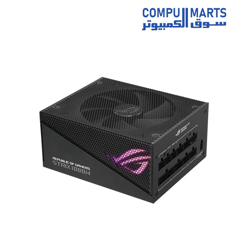 ASUS ROG Strix 1000W Gold Aura Edition (Fully Modular Power Supply, 80+ Gold Certified, ATX 3.0 Compatible, PCIe Gen 5.0 Ready, Dual Ball Bearing, Axial-tech Fan, Aura Sync - Image 2