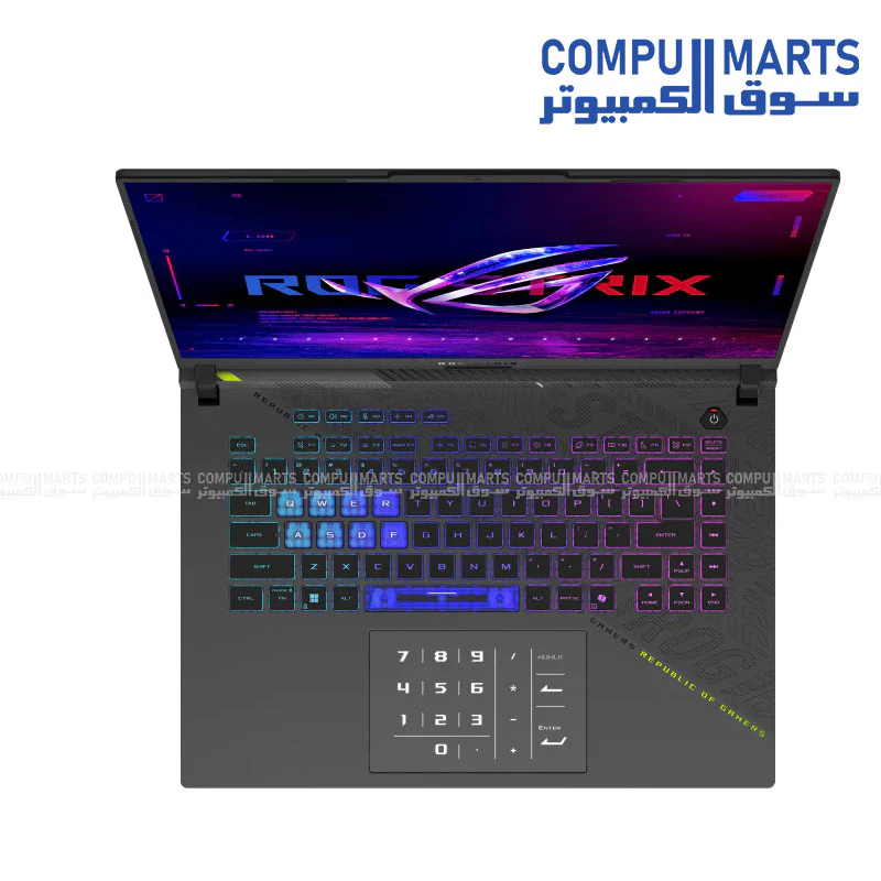 ASUS ROG Strix G16 G614PR-RV132W Ryzen 9 8940HX, RTX 5070 Ti 12GB   DDR5, 1TB SSD, 16-inch FHD+ 165Hz ROG BAG - Image 4