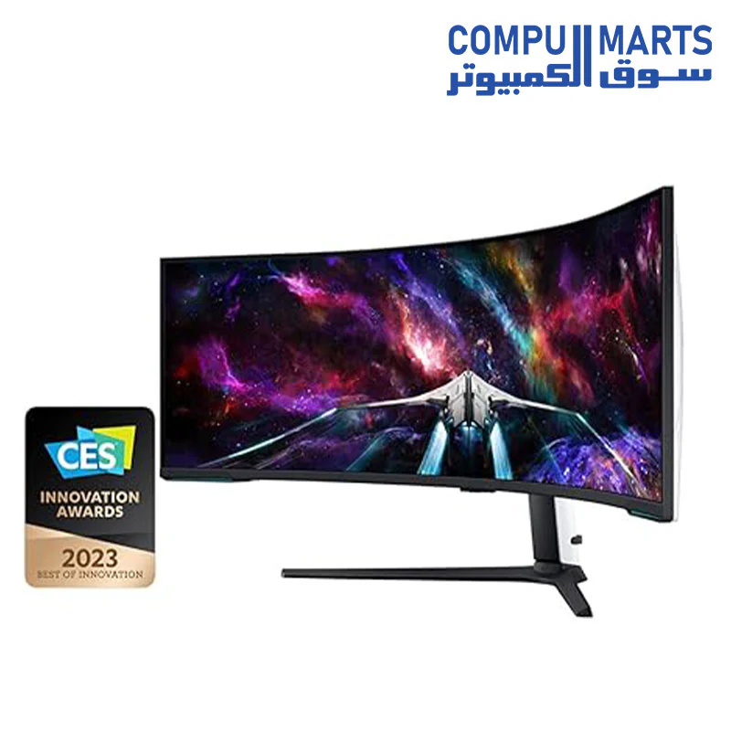 SAMSUNG 57" Odyssey Neo G9 Series Dual 4K UHD 1000R Curved Gaming Monitor, 240Hz, 1ms with DisplayPort 2.1, Quantum Mini-LED, DisplayHDR 1000, AMD FreeSync Premium Pro - Image 2
