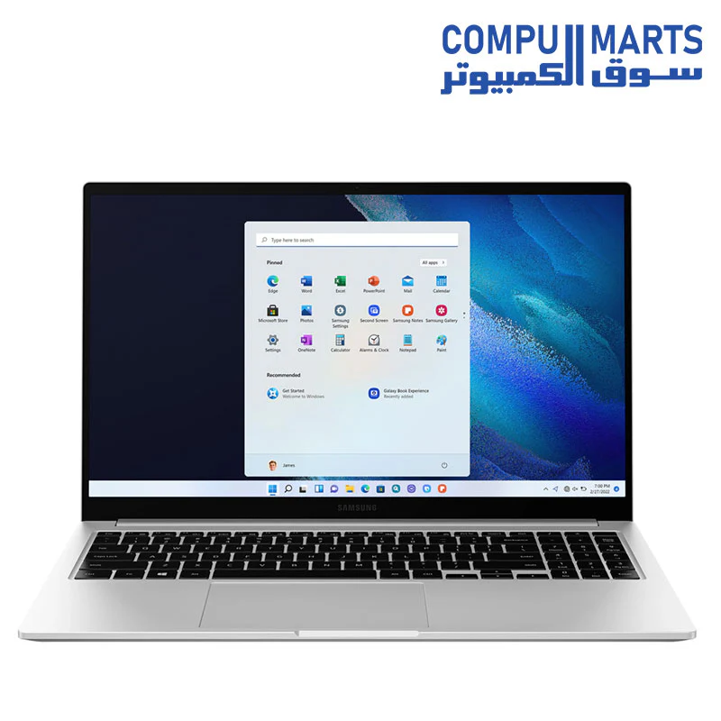 SAMSUNG Galaxy Book, Intel Core i7-1165G7, RAM 16GB, 512 GB SSD, Intel Iris Xe, 720P HD Mystic Silver , Windows 11 - Image 2
