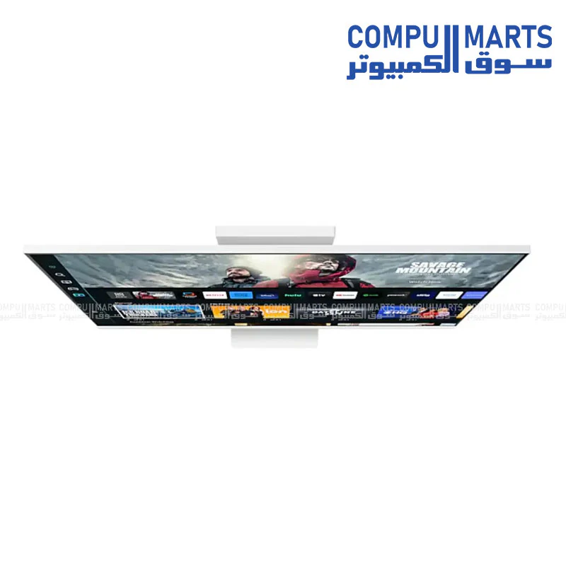 Samsung M8 (CM801) Smart 32″ 4K UHD Monitor — VA, 60Hz-HDR10+, USB-C, Webcam, Speakers, Ergonomic Stand, White - Image 3