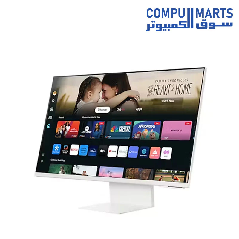 Samsung M80D Smart Monitor, 32" 4K UHD VA Display, 60Hz Refresh Rate, 4ms (GtG) Response Time,white - Image 2