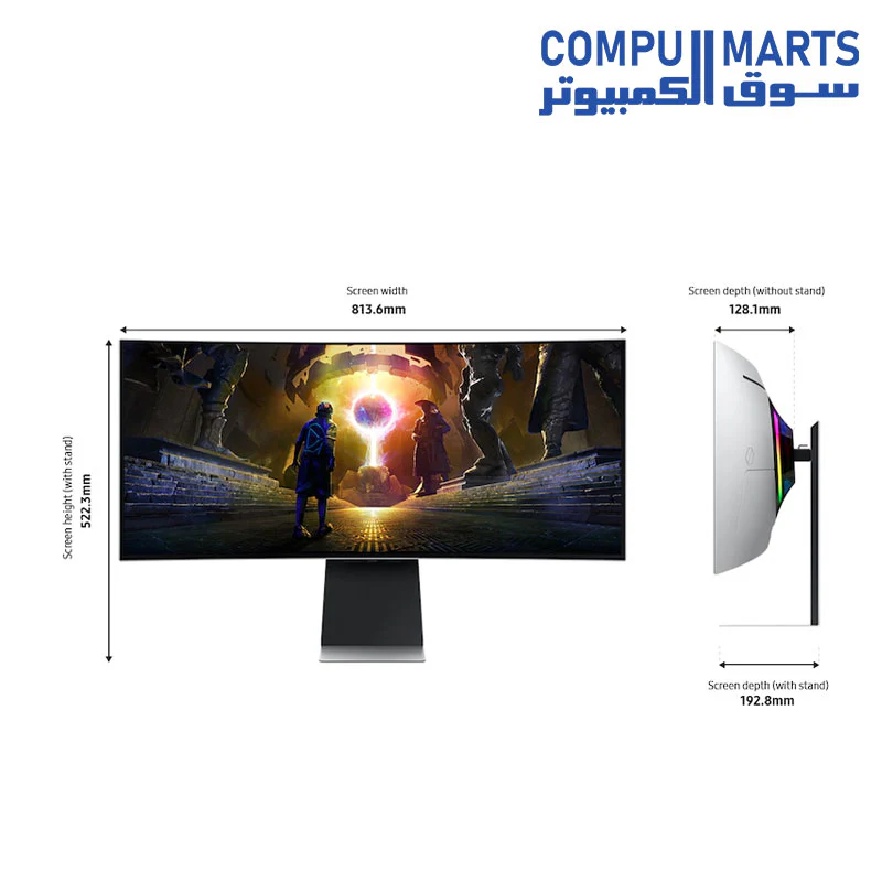 SAMSUNG ODYSSEY OLED G8 CURVED 34" Ultra-WQHD 175Hz 0.03ms OLED LS34DG850SUXEN - Image 2
