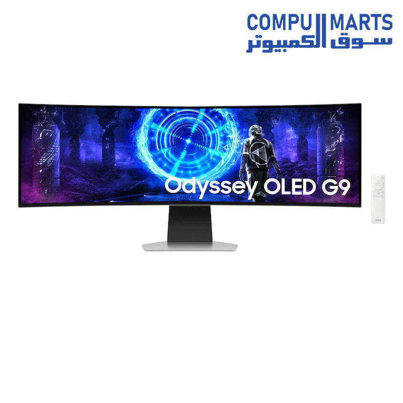 Samsung Odyssey OLED G9 G95SD 49-Inch Size DQHD Super Ultra Wide Gaming Computer Monitor Refresh Rate 240Hz Response Time 0.03ms GTG with FreeSync Premium Pro and Smart Features - Image 2