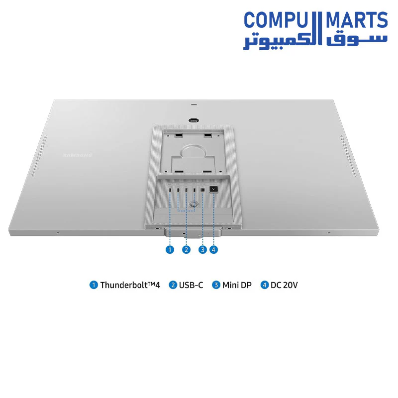 SAMSUNG ViewFinity S9 27-Inch, IPS, 5K, 60Hz, 5ms(GTG), 4K Slimfit-Camera, WiFi & Bluetooth, Speakers, Smart Apps Computer Monitor - Image 4