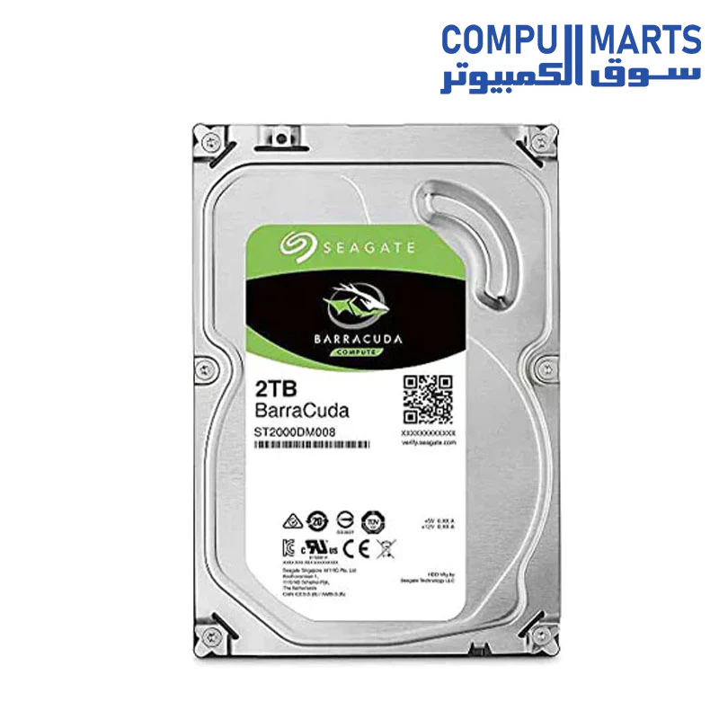 Seagate BarraCuda Internal Hard Drive HDD  3.5 Inch SATA 6 Gb/s 7200 RPM 64MB Cache for Computer Desktop PC - Image 3