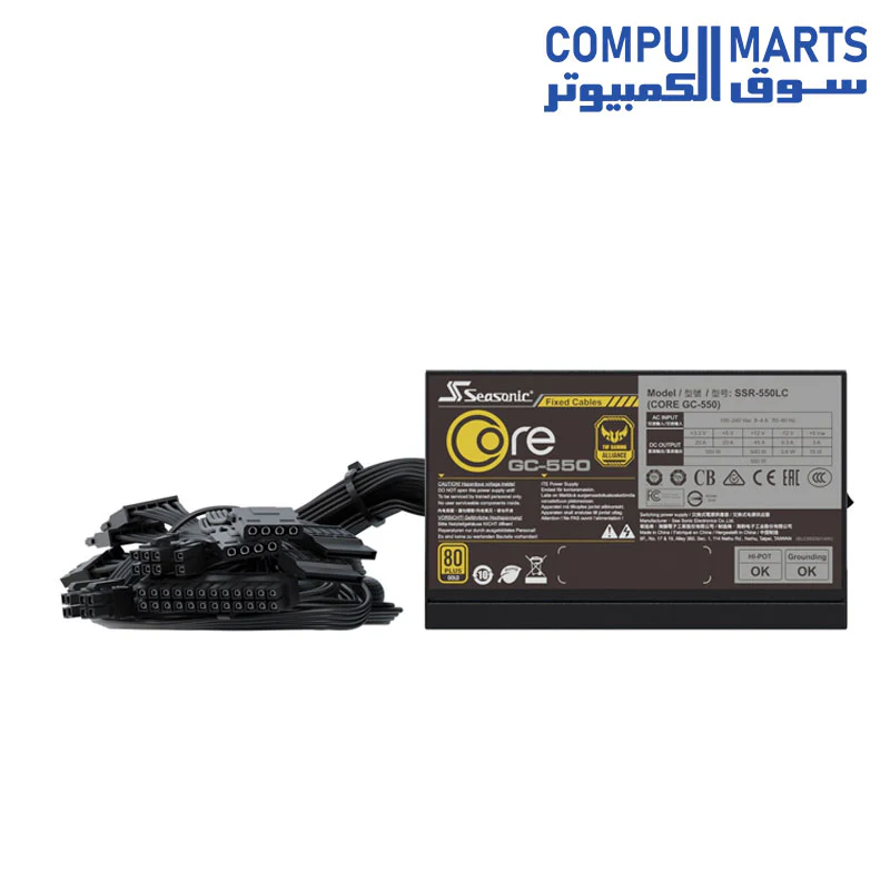 Seasonic CORE-GC-650 Non-Modular PC Power Supply 80 PLUS Gold 650 Watts - Image 3