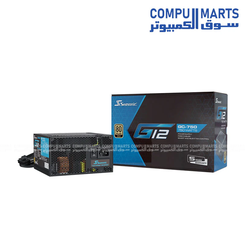 PSU SEASONIC G12 GC-750 80 PLUS GOLD SMART AND SILENT FAN - Image 4