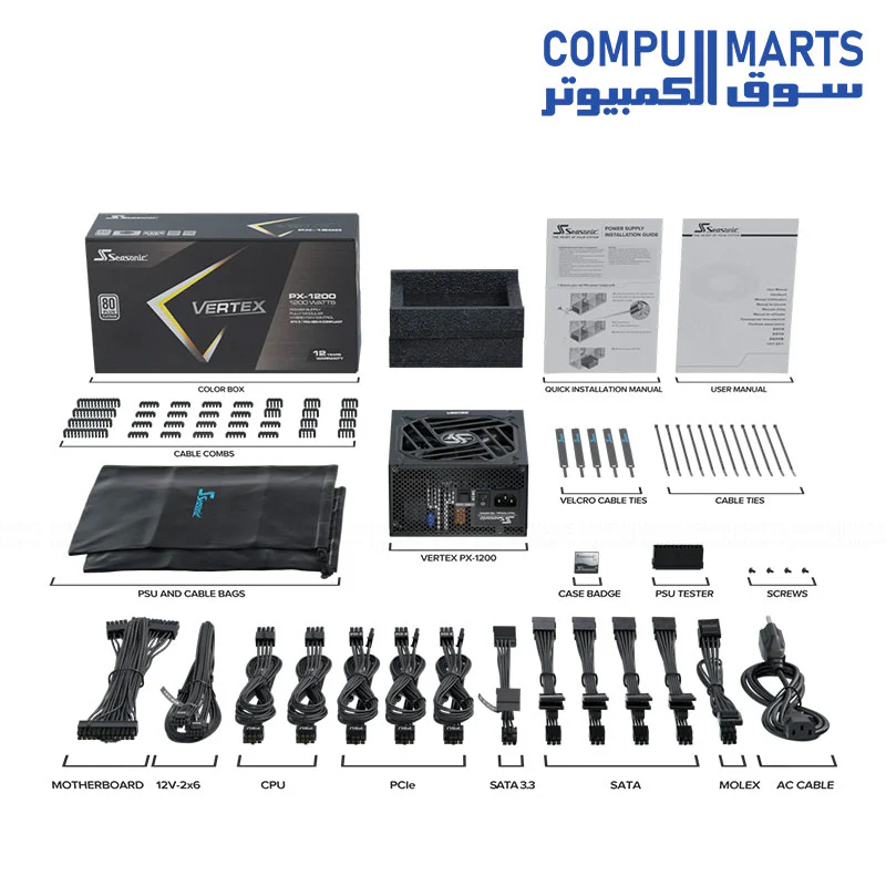 Seasonic Prime PX-1000 1000W 80PLUS Platinum Fully Modular Power Supply - Image 3