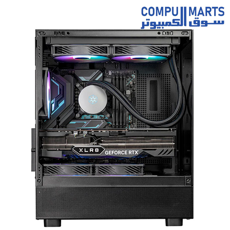 Silver Stone LD04 CASE 3 FAN INSTALLED ARGB FISH TANK Glass + SST-ST50F-ES230 POWER SUPPLY - Image 2