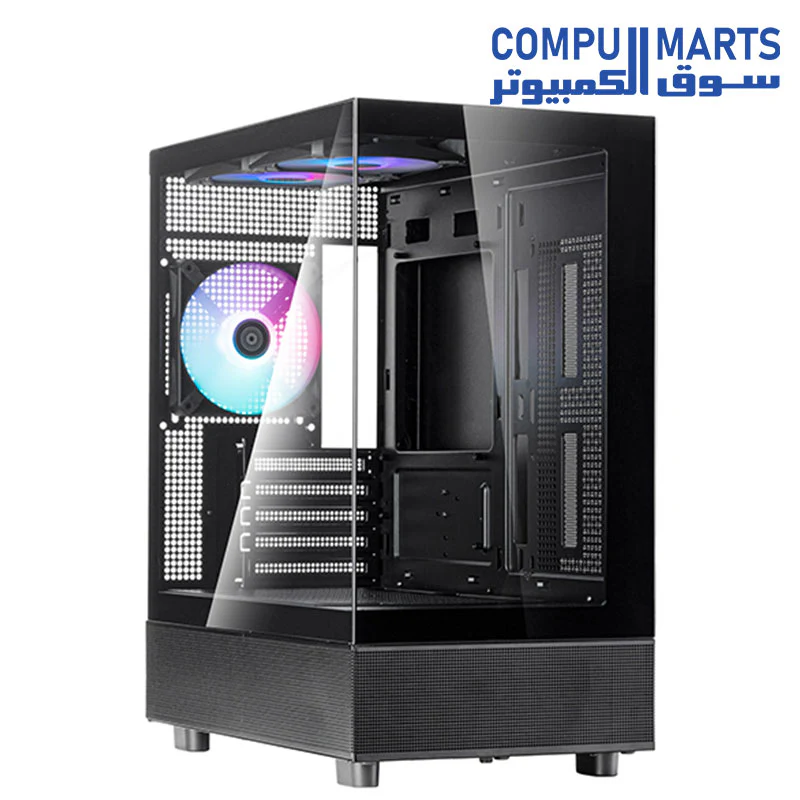 Silver Stone LD04 CASE 3 FAN INSTALLED ARGB FISH TANK Glass + SST-ST50F-ES230 POWER SUPPLY - Image 3