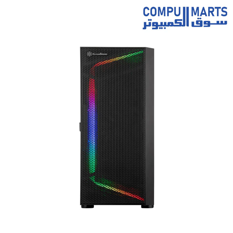 Silver stone SETA H1 Mid-tower case with perforated mesh front panel, steel chassis and ARGB lighting - Image 3