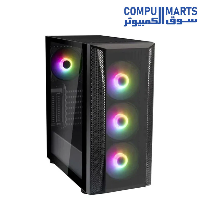 Silverstone Case FARA B1 PRO V2 Sleek ARGB lighting tempered glass mid tower ATX chassis - Image 2