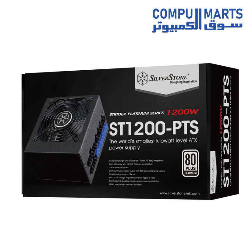 SilverStone ST1200-PTS 1200W Full Modular 80 Plus Platinum Power Supply - Image 2
