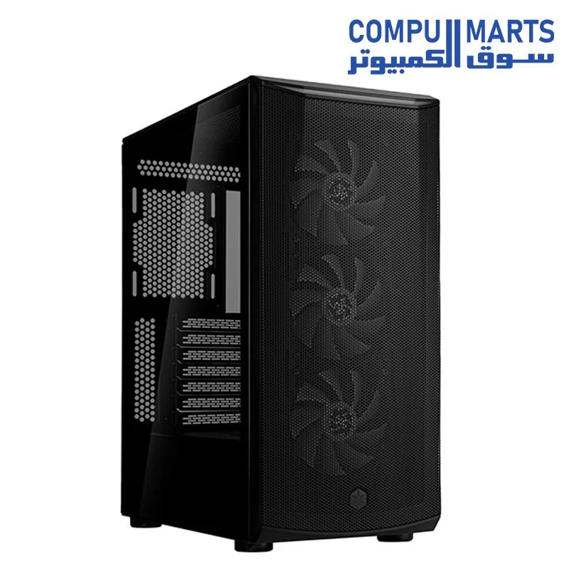SilverStone Technology FARA 512Z High Airflow ATX Mid-Tower Case Chassis with Dual Radiator Support & ARGB Lighting, SST-FA512Z-BG - Image 2