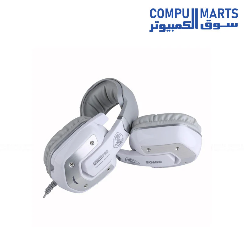 SOMIC G909PRO Headphone Gaming 7.1 Virtual Surround Sound USB Headset Over Ear Bass PS4, PC with Mic,Volume Control,LED - Image 6