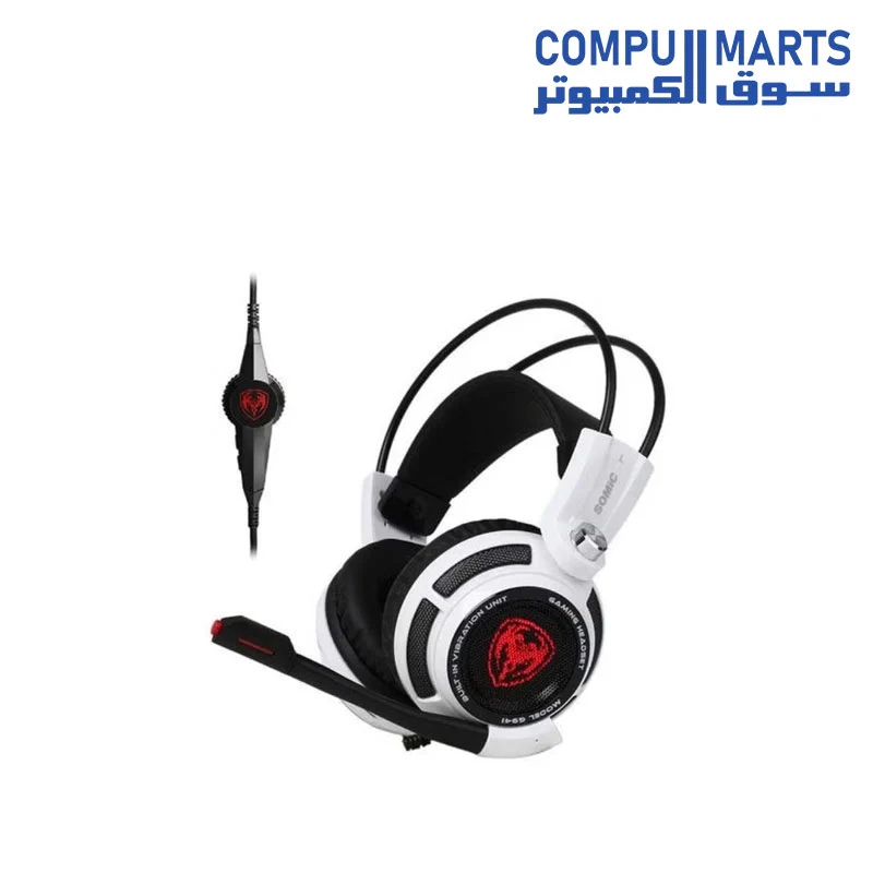 SOMIC G941 Gaming Headset 7.1 Virtual Surround Sound with Omnidirectional Mic & Volume Control | LED, USB - Image 3