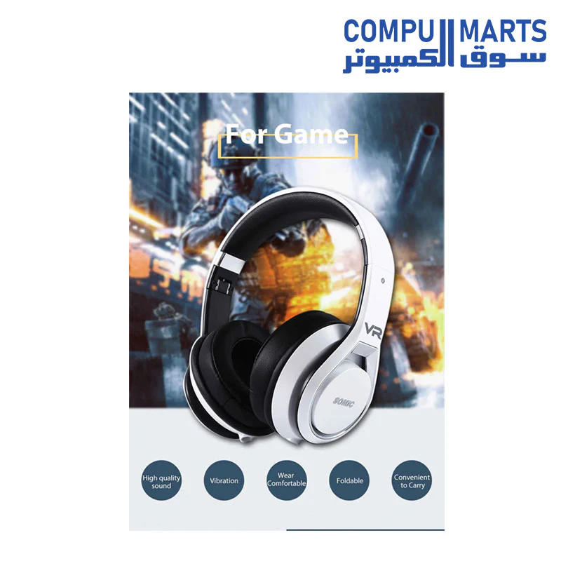Somic VRH360 4D Headset 3.5MM Plug Gaming Headphones Headset Anti-noise - White - Image 2