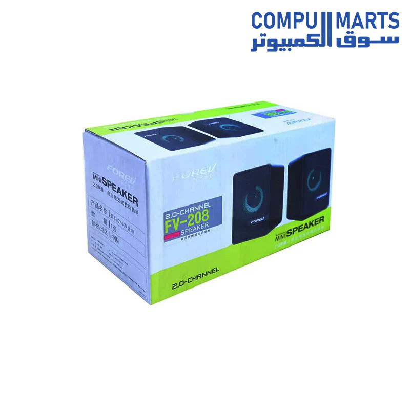 SPEAKER FOREV FV-208 USB/AUX/LAP/PC/LED RGB - Image 4