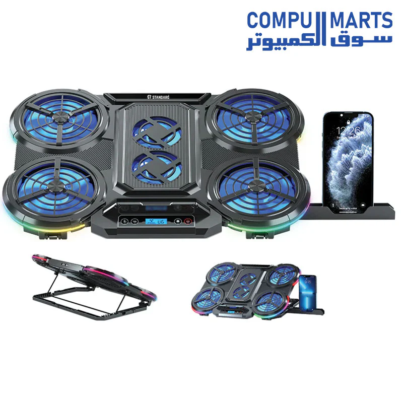 ST-Standard ICE-08 RGB Gaming Laptop Cooling Pad - Image 4