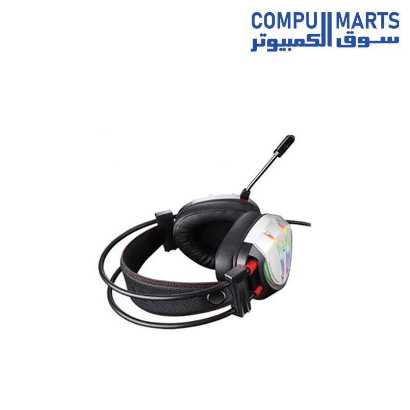Standard GM-007 Gaming Headphone DEEP BASS and comfortable design - Silver - Image 3