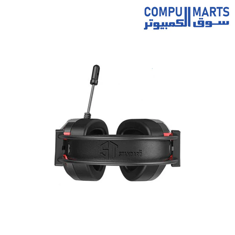 Standard GM-007 Gaming Headphone DEEP BASS and comfortable design - Silver - Image 4