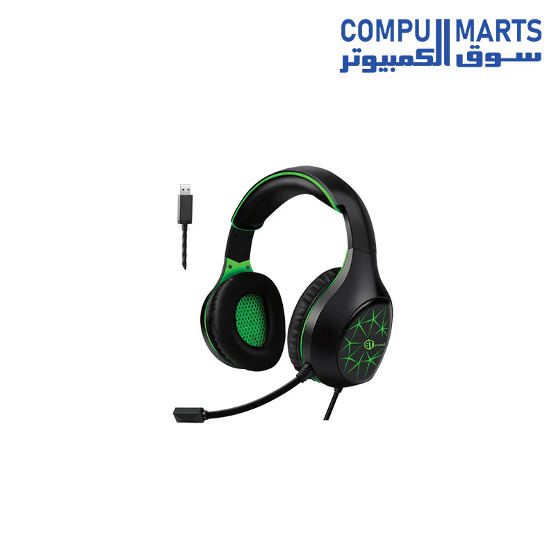 Standard GM-2100 Gaming Headphone ,Red ,Green - Image 6