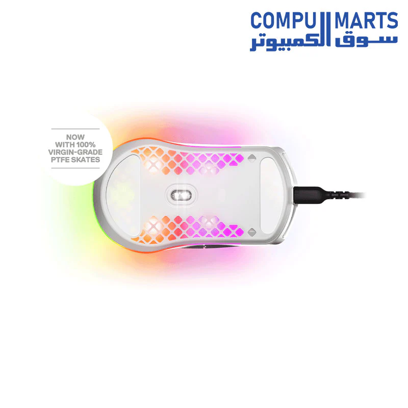 SteelSeries Aerox 3 - Super Light Gaming Mouse - 8,500 DPI TrueMove Core Optical Sensor - Ultra-lightweight Water Resistant Design - Black - Image 7