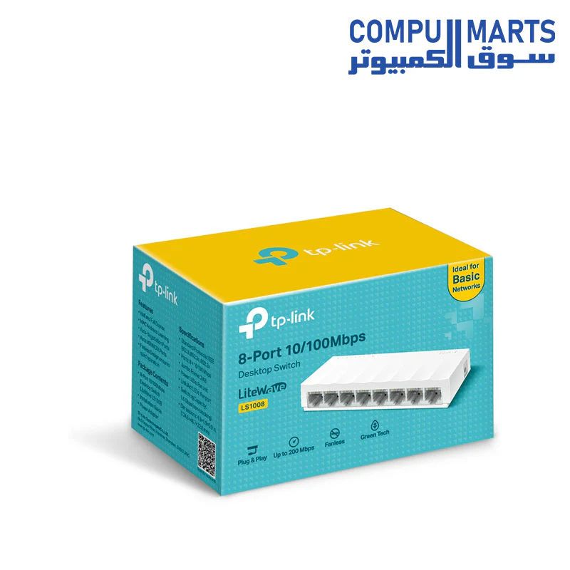 LS1008 8-Port 10/100Mbps Desktop Switch - Image 2