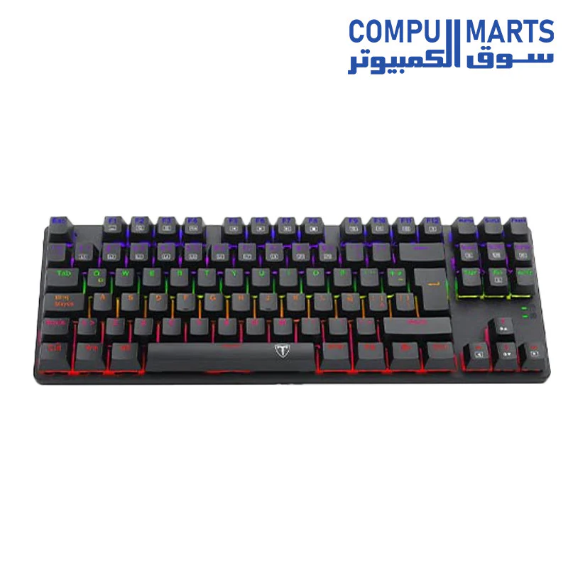 T-DAGGER Bora T-TGK313 Rainbow Gaming Mechanical Keyboard RED SWITCH - Image 2