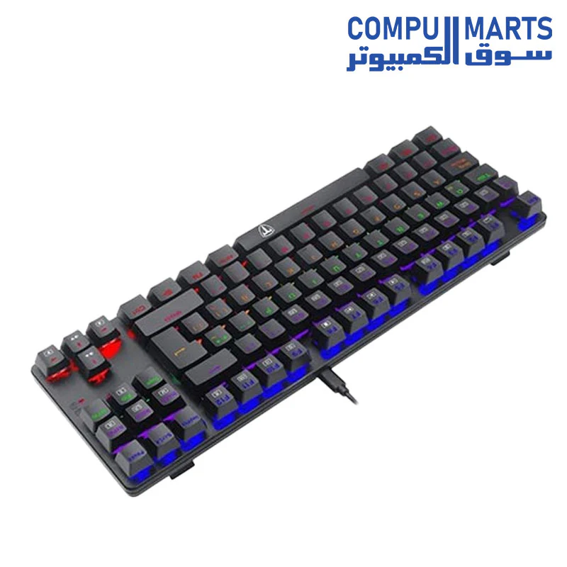 T-DAGGER Bora T-TGK313 Rainbow Gaming Mechanical Keyboard RED SWITCH - Image 3