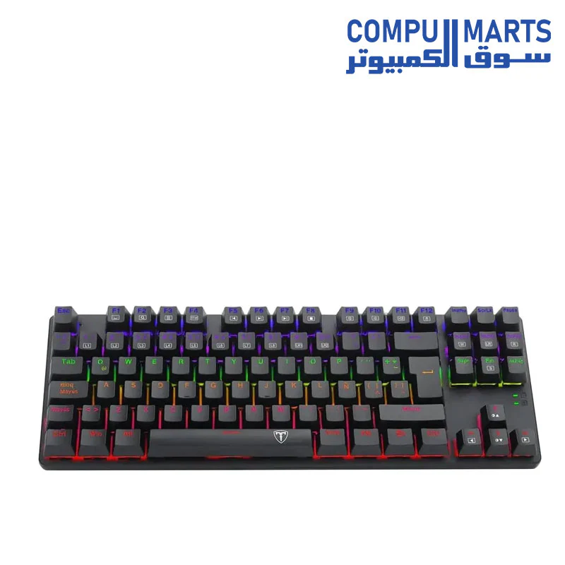 T-DAGGER Bora T-TGK313 Rainbow Gaming Mechanical Keyboard RED SWITCH - Image 5