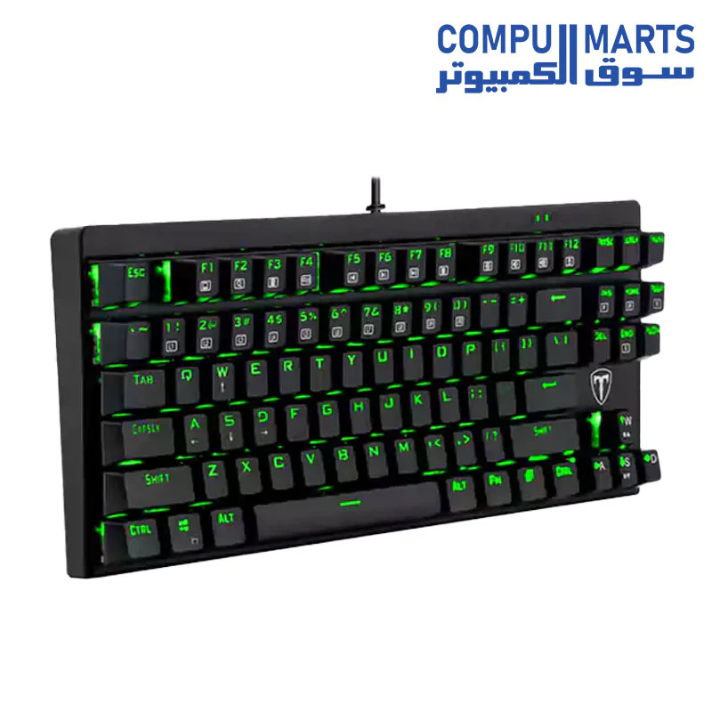 T-DAGGER Corvette T-TGK302 Gaming Mechanical Keyboard-RAINBOW - Image 2
