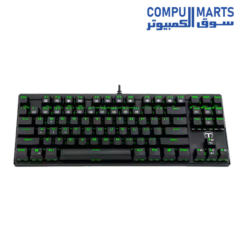 T-DAGGER Corvette T-TGK302 Gaming Mechanical Keyboard-RAINBOW - Image 3
