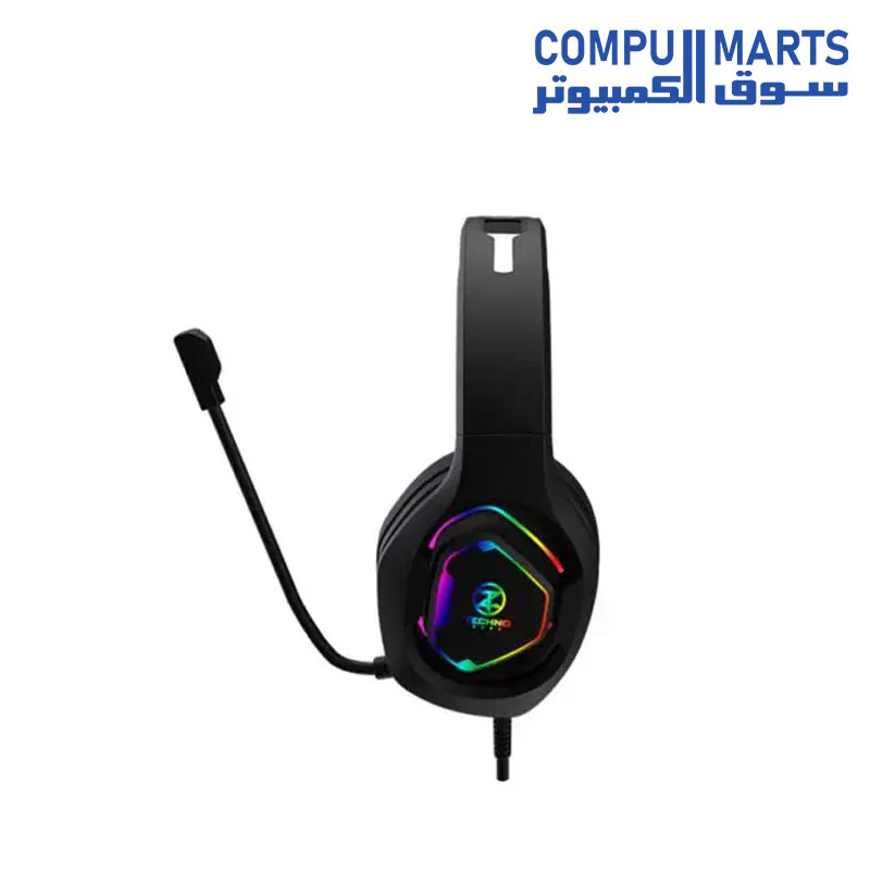 Techno Zone K61 Gaming Headphones 3.5mm 1 Jack with USB - Image 3
