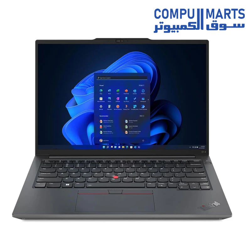 Lenovo ThinkPad E14 Core i5-1335U 8GB Ram -512GB SSD -MX550-2GB-14 WUXGA -1920x1200-IPS- ARB + BAG-21JK000NGR - Image 2
