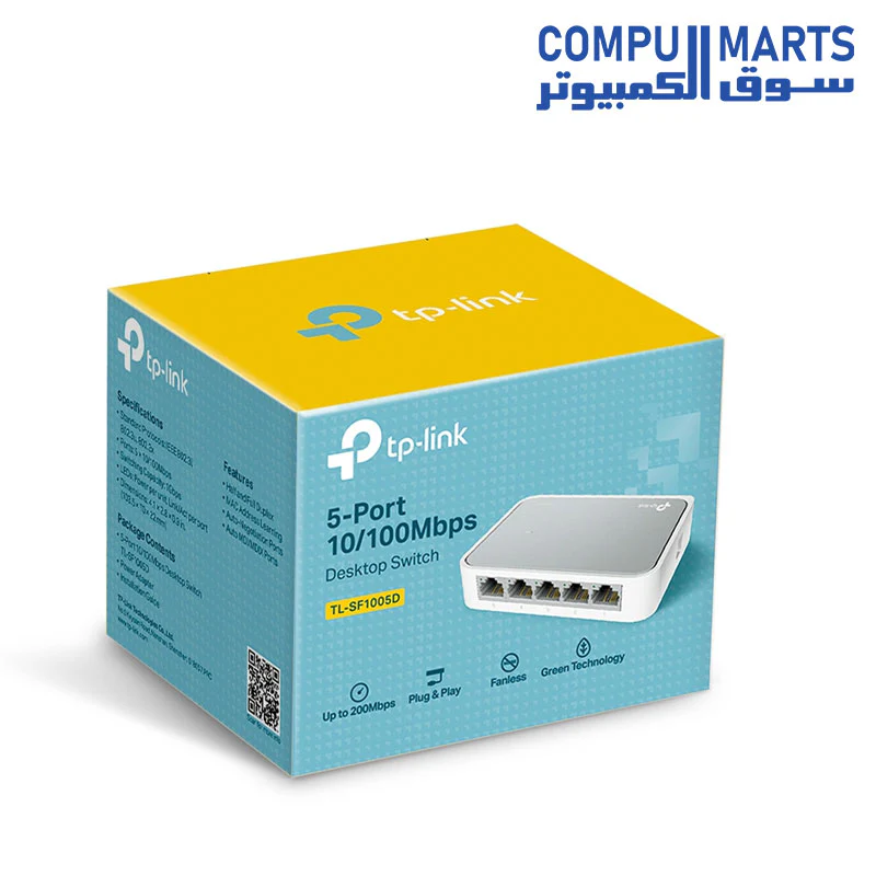 TP-LINK TL-SF1005D 5-Port 10/100Mbps Desktop Switch - Image 3