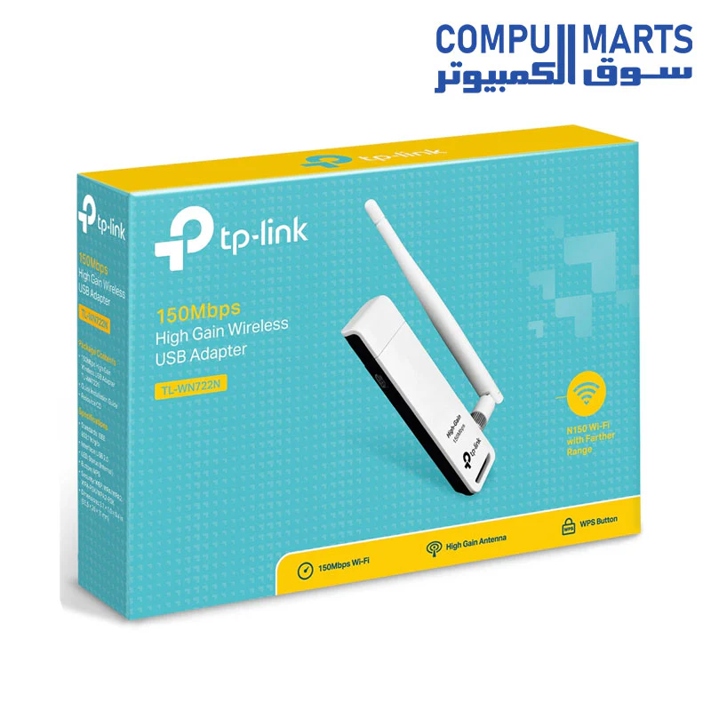 TL-WN722N 150Mbps High Gain Wireless USB Adapter (EU) - Image 3